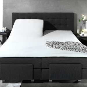 Splittopper Katoen Hoeslaken Wit 180 x 220