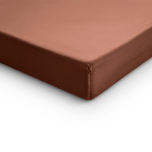 Splittopper Satijn Hoeslaken Bruin 180 x 200