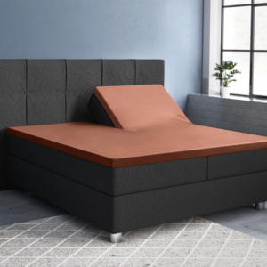 Splittopper Satijn Hoeslaken Bruin 180 x 200