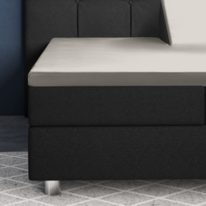 Splittopper Satijn Hoeslaken Creme 180 x 220