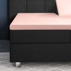 Splittopper Satijn Hoeslaken Roze 160 x 200