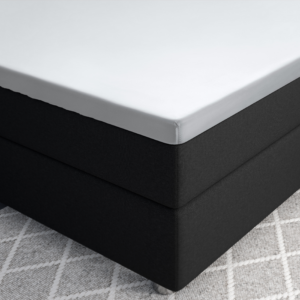 Splittopper Satijn Hoeslaken Wit 160 x 200