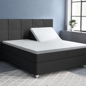 Splittopper Satijn Hoeslaken Wit 180 x 200