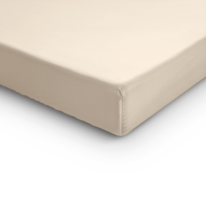 Splittopper Satijn Hoeslaken Zand 180 x 200