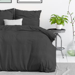 Stone washed Antraciet 240 x 200/220