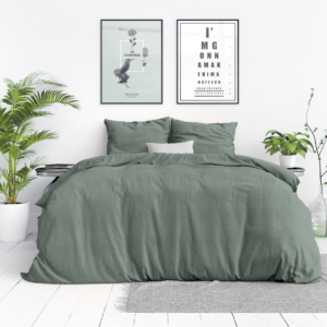 Stone washed Groen 140 x 200/220