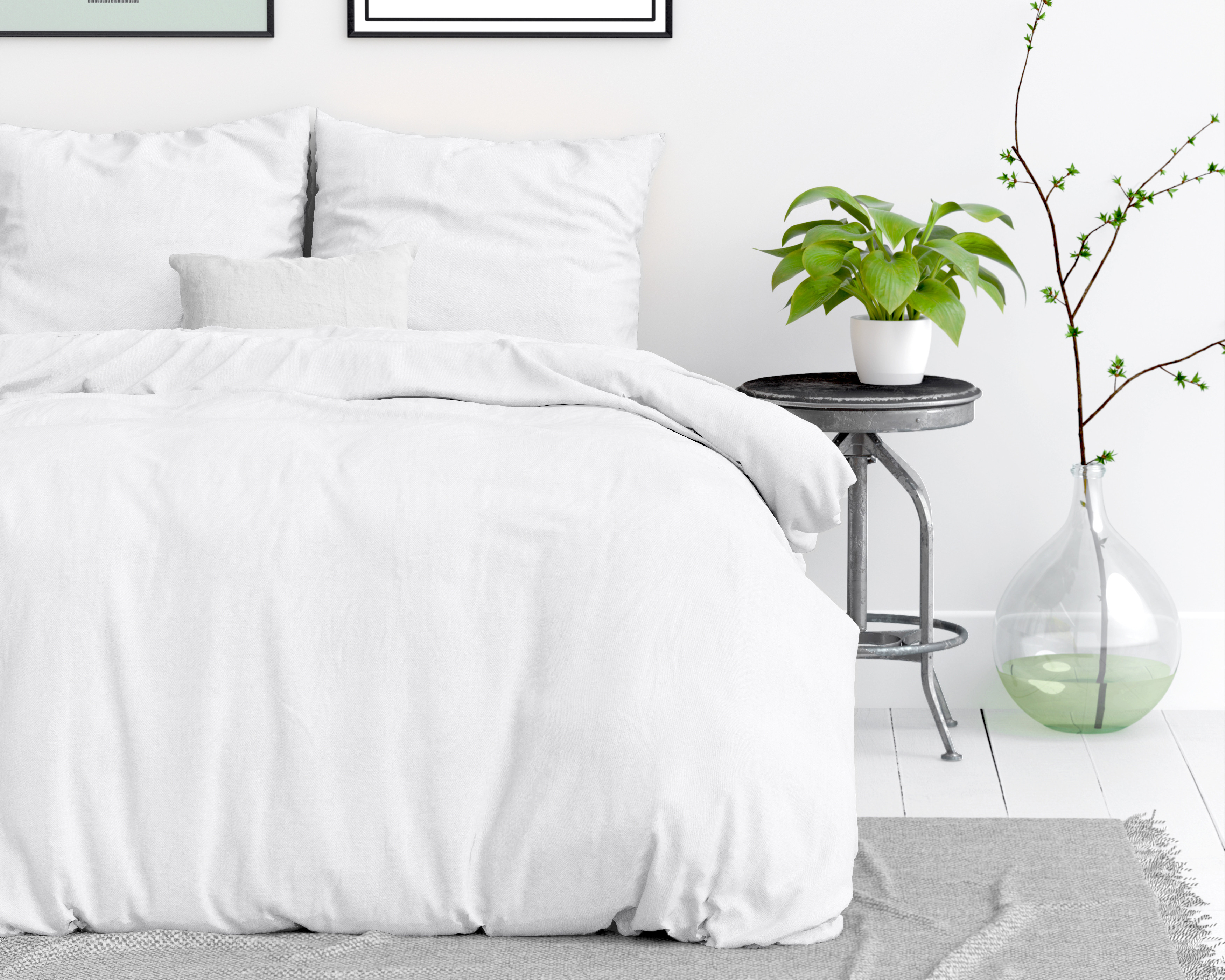 Stone washed Wit 200 x 200/220