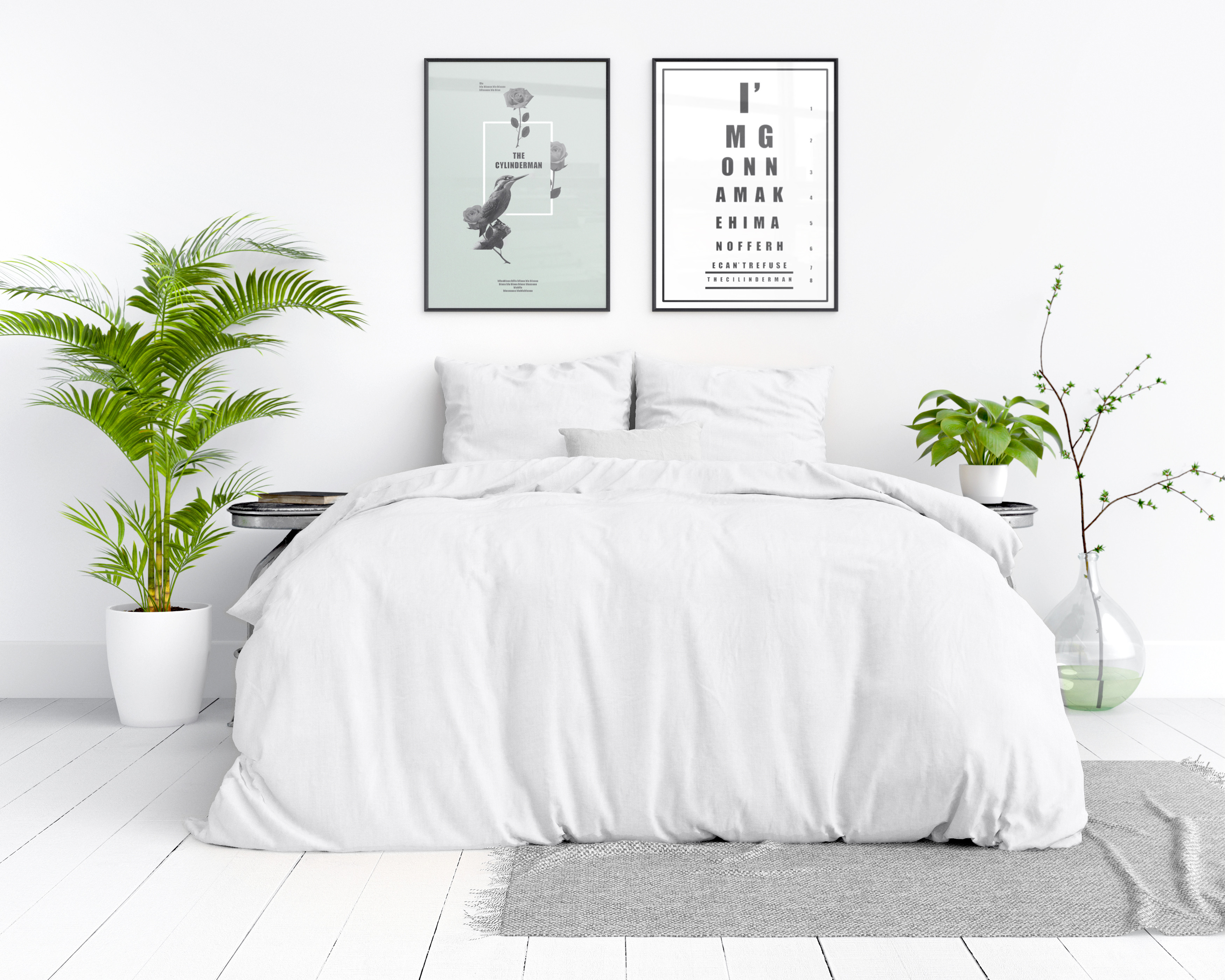 Stone washed Wit 240 x 200/220