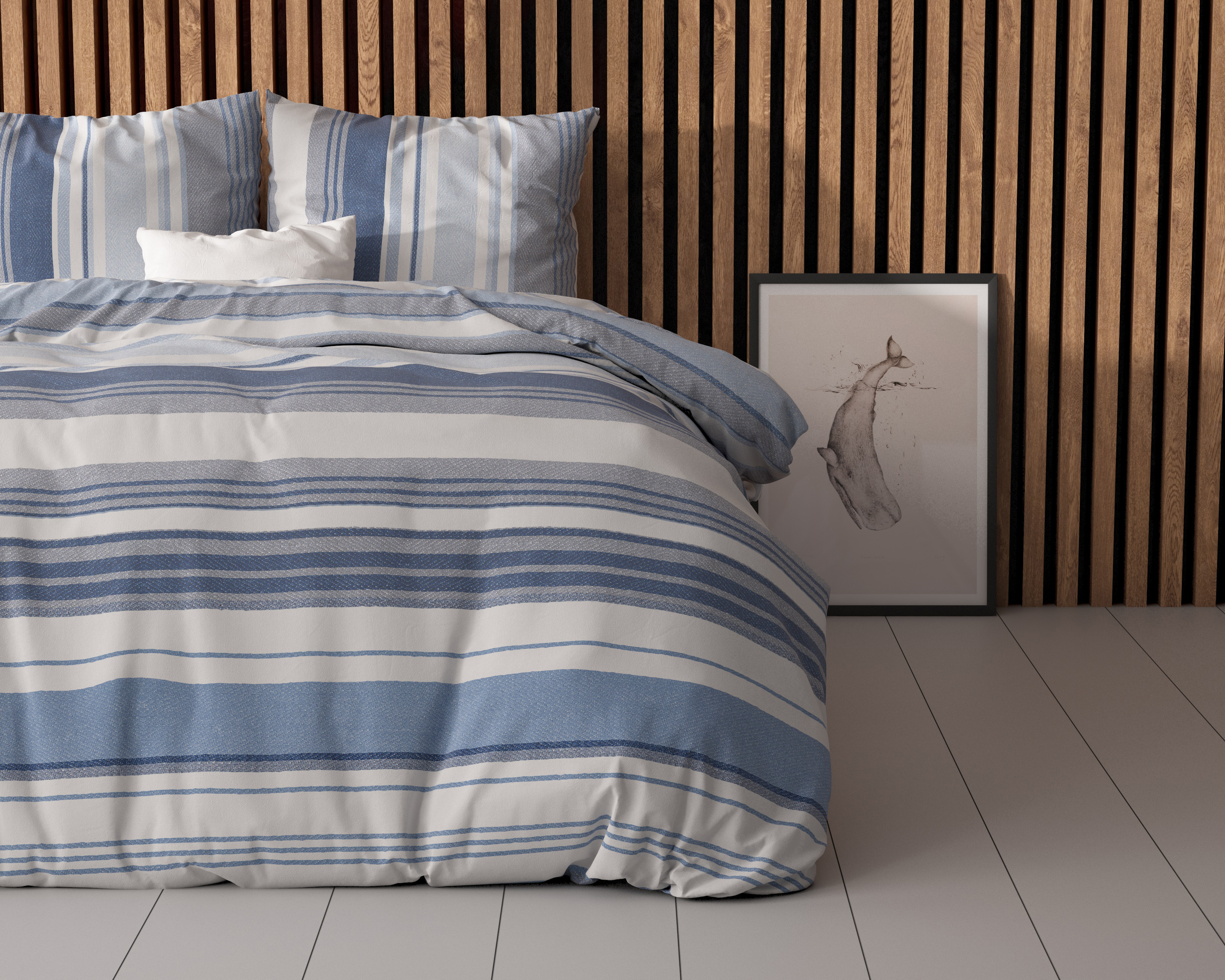 Stripy Blauw 240 x 200/220