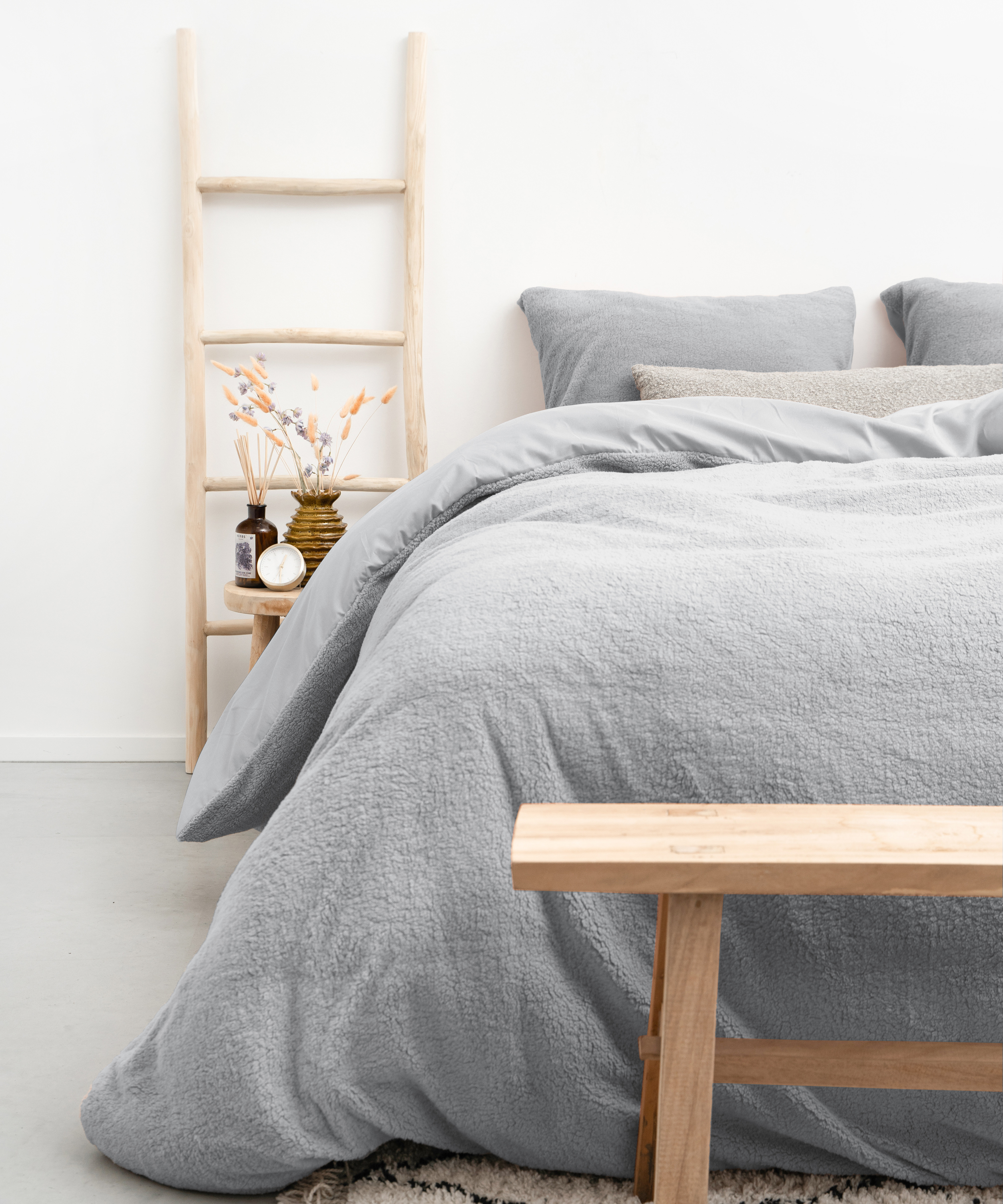 Teddy Grijs 140 x 220