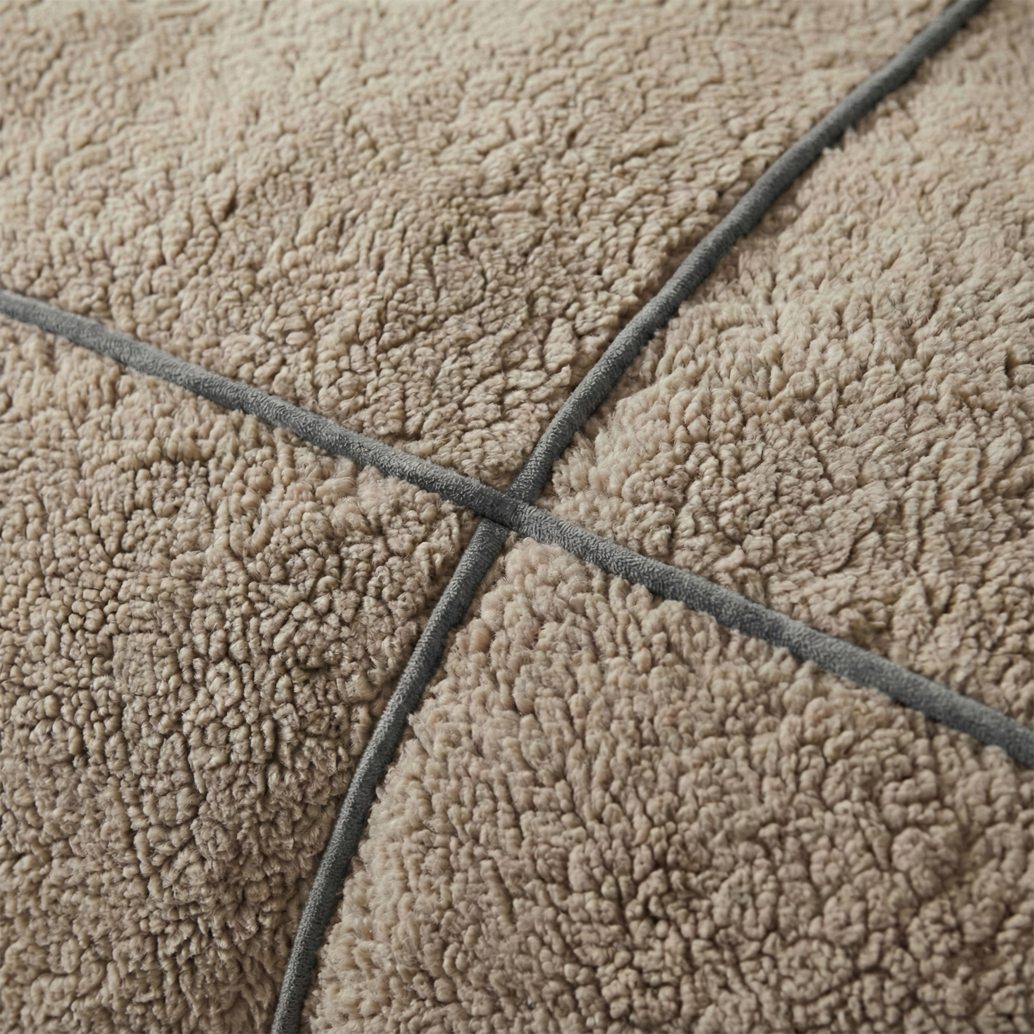 Teddy Trim Donker Taupe 200 x 200/220