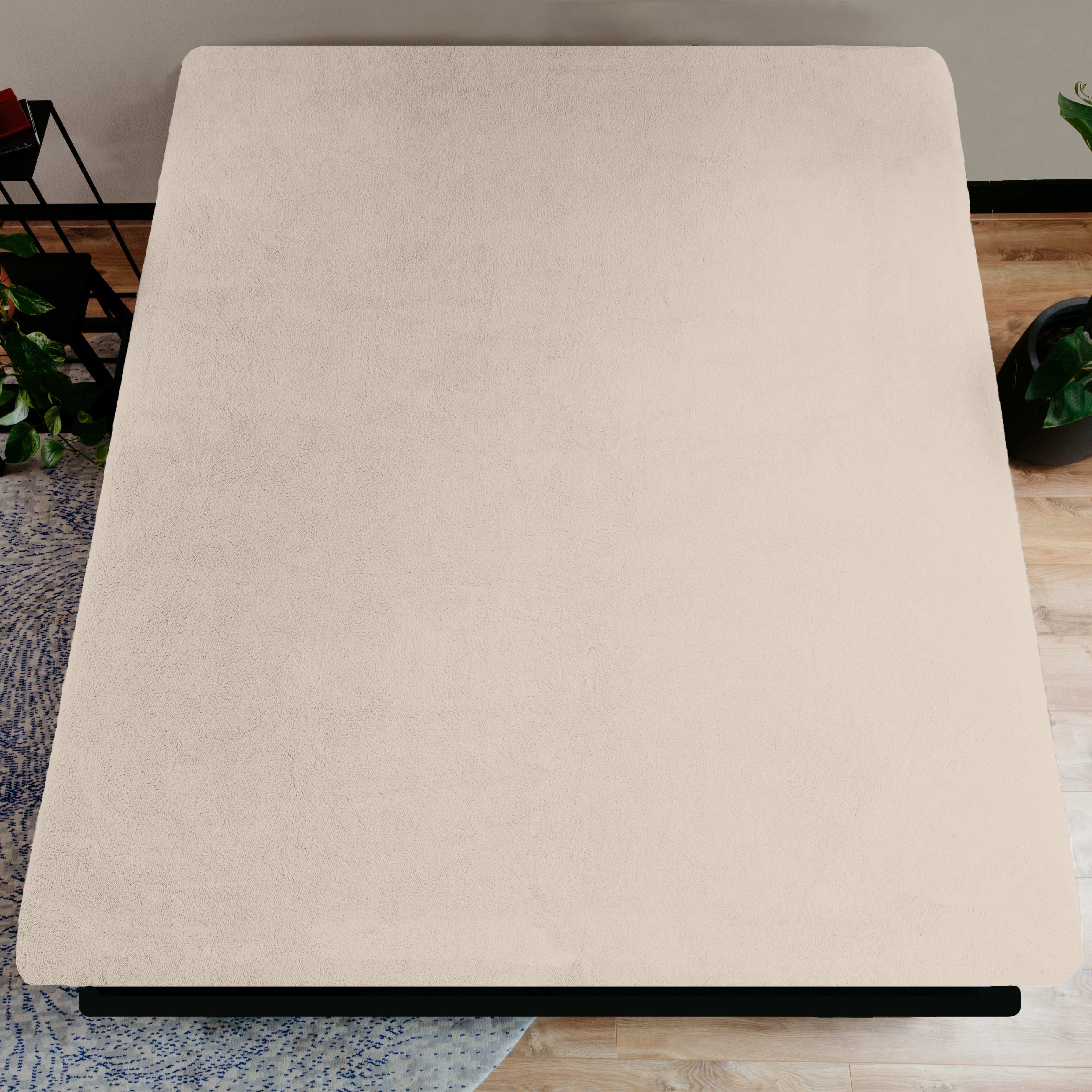 Teddy hoeslaken Creme 140 x 200