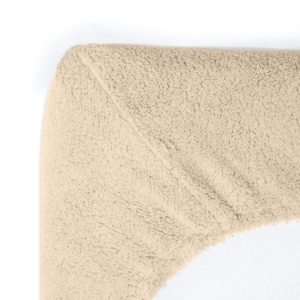 Teddy hoeslaken Taupe 160 x 200