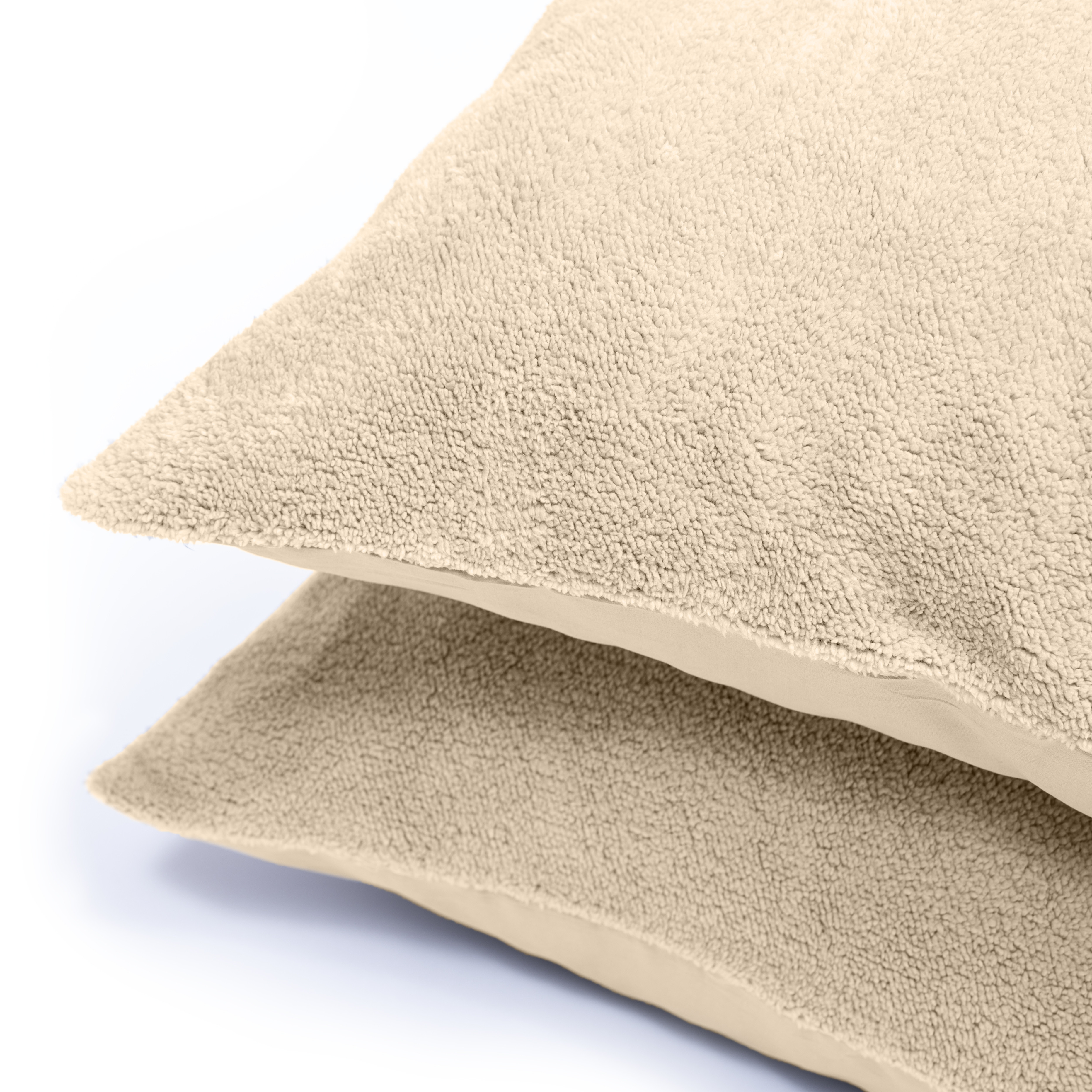 Teddy kussenslopen 2pack Taupe 60 x 70