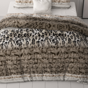 Tiger leopard Taupe 140 x 220