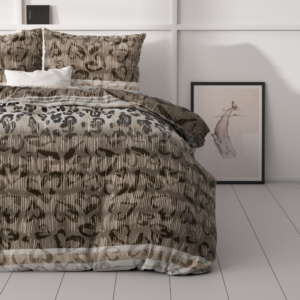Tiger leopard Taupe 200 x 220