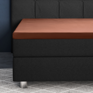 Topper Satijn Hoeslaken Bruin 140 x 200