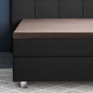 Topper Satijn Hoeslaken Taupe 180 x 200