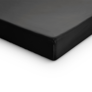 Topper Satijn Hoeslaken Zwart 160 x 200