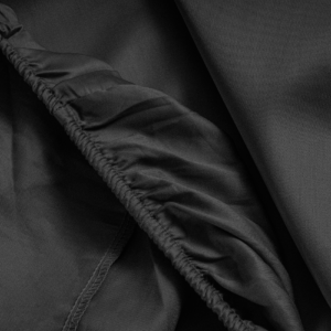 Topper Satijn Hoeslaken Zwart 160 x 220