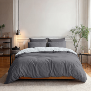 Twin Face Grijs/Antraciet 200x220