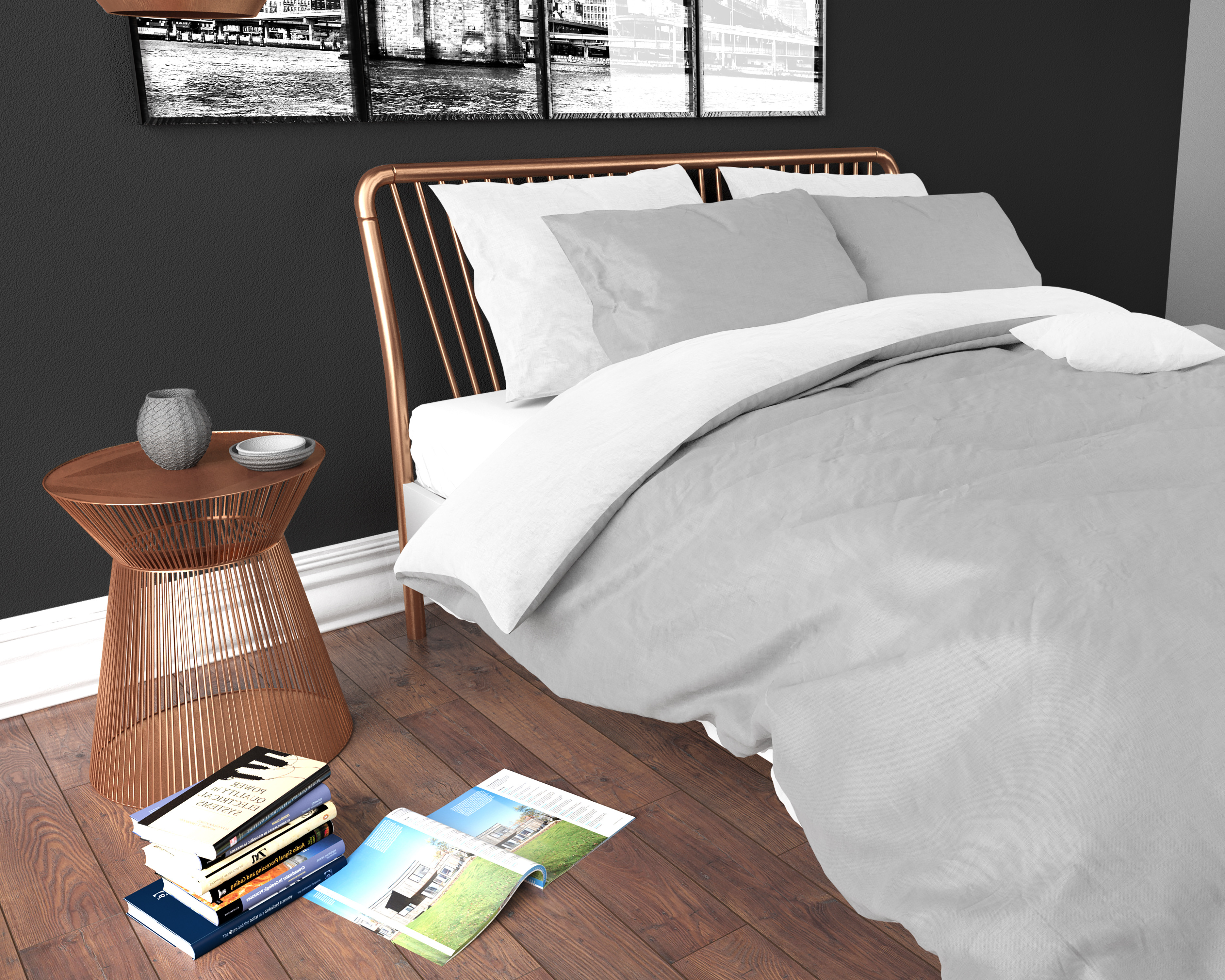 Twin Face Wit/Grijs 240 x 220