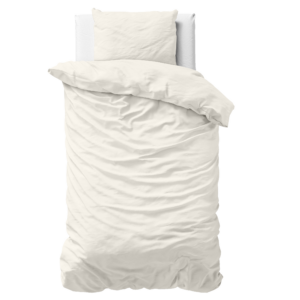 Uni Satijn Dekbedovertrek Creme 140 x 200/220