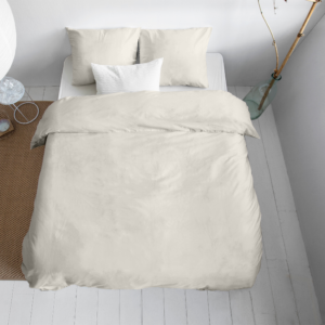 Uni Satijn Dekbedovertrek Creme 240 x 200/220