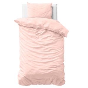 Uni Satijn Dekbedovertrek Roze 140 x 200/220