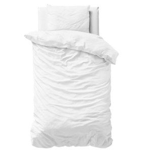 Uni Satijn Dekbedovertrek Wit 140 x 200/220