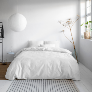 Uni Satijn Dekbedovertrek Wit 240 x 200/220