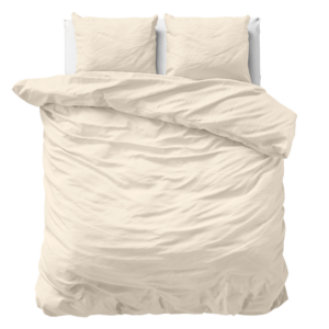 Uni Satijn Dekbedovertrek Zand 240 x 200/220