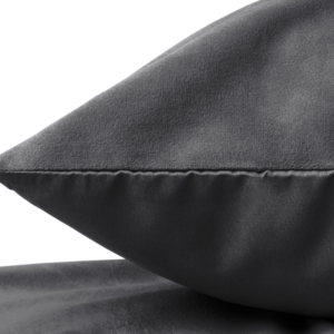 Velvet 2 in 1 kussenslopen Antraciet 60 x 70