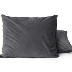 Velvet 2 in 1 kussenslopen Antraciet 60 x 70