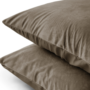 Velvet 2 in 1 kussenslopen Taupe 60 x 70