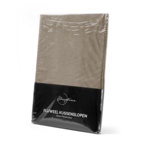 Velvet 2 in 1 kussenslopen Taupe/Grijs 60 x 70