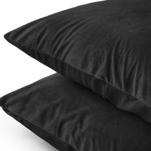 Velvet 2 in 1 kussenslopen Zwart 60 x 70