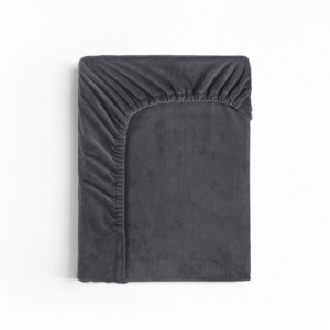 Velvet Hoeslaken Antraciet 140 x 200