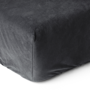 Velvet Hoeslaken Antraciet 180 x 200