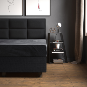 Velvet Hoeslaken Antraciet 90 x 200