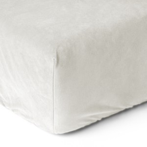Velvet Hoeslaken Creme 140 x 200