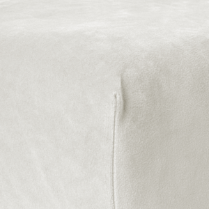 Velvet Hoeslaken Creme 140 x 200