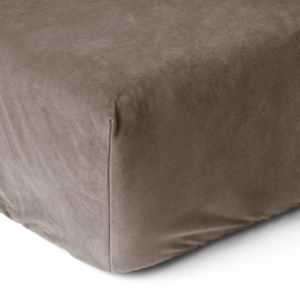 Velvet Hoeslaken Taupe 160 x 200