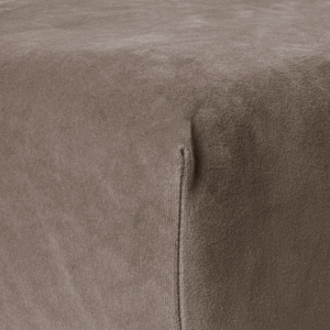 Velvet Hoeslaken Taupe 160 x 200
