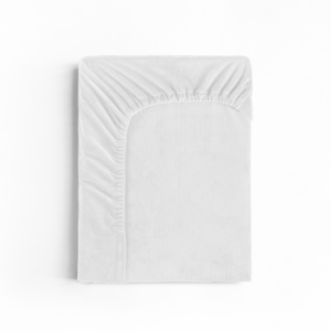 Velvet Hoeslaken Wit 90 x 200