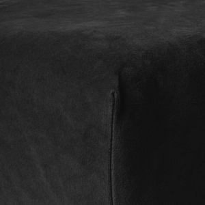 Velvet Hoeslaken Zwart 180 x 200