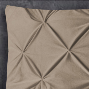 Velvet Pintuck 2pack kussenslopen Taupe 60 x 70