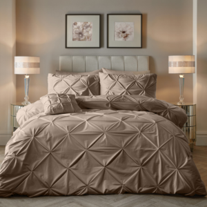 Velvet Pintuck Taupe 140 x 200/220