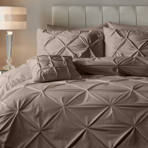 Velvet Pintuck Taupe 140 x 200/220