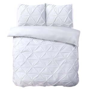 Velvet Pintuck Wit 200 x 200/220